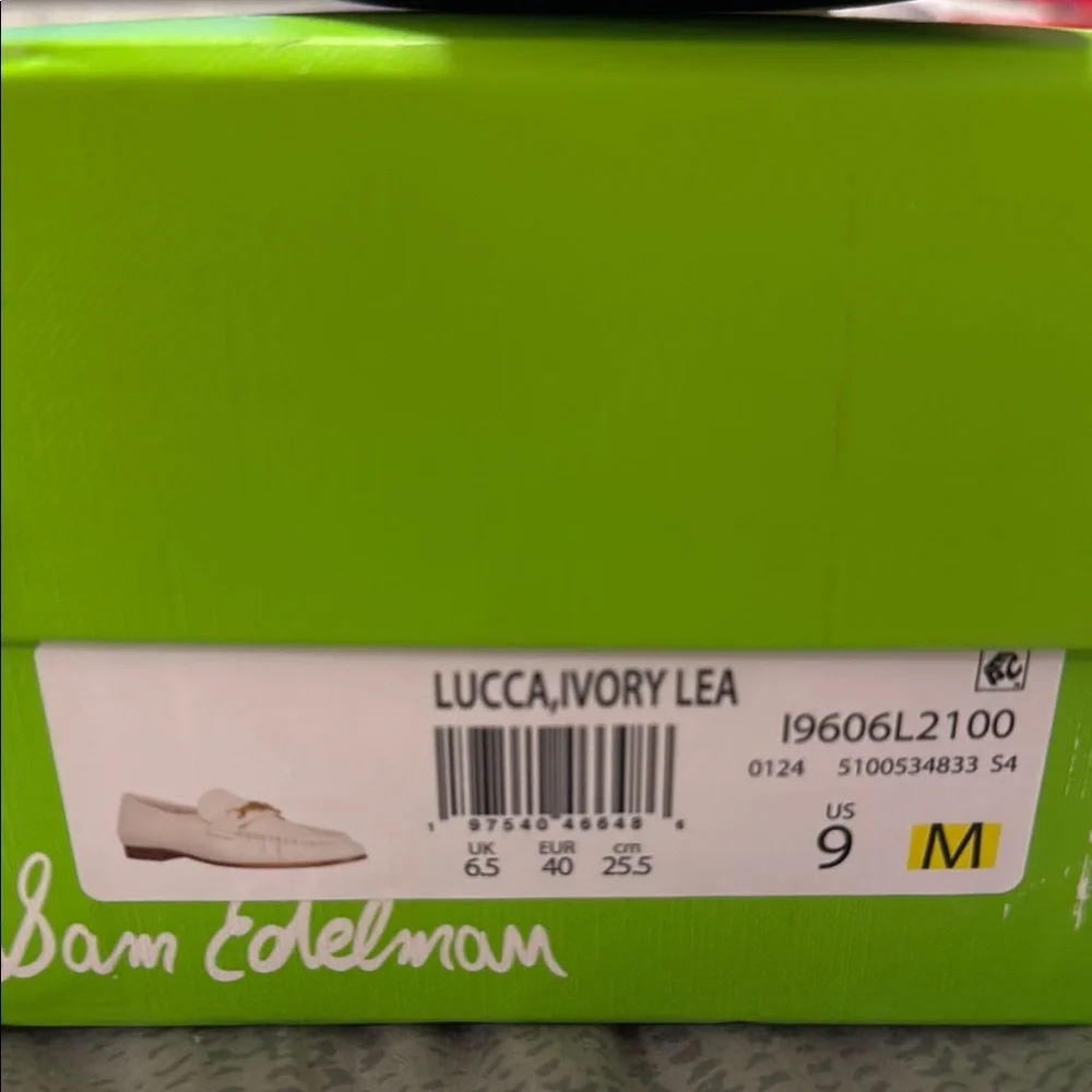 Sam Edelman Cream Leather Loafers - Picture 7 of 9